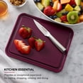thumbnail image 2 of Tabla de cortar KitchenAid Classic de plástico, 20 x 25 cm, remolacha, 2 of 6