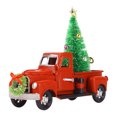 thumbnail image 2 of Grande Vente! Camion de Ferme Rouge Centre de Table de Noël Décor Camion Rouge Vintage Camionnette Rouge avec Arbres de Noël, 2 of 7