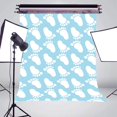 thumbnail image 3 of ABPHOTO Polyester Blue Photography Backdrops small Footprint photo Studio Props 5x7ft Children's interior wall painting wallpaper, 3 of 5