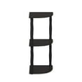 thumbnail image 5 of Furinno Turn-N-Tube 11.6"W x 11.6"D x 29.6"H 3-Shelf Freestanding Shelves, Espresso and Black, 5 of 5