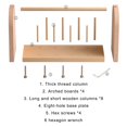 thumbnail image 6 of Wood Thread Spool Holder 9 Spool Thread Rack Embroidery Thread Organizers Holder, 6 of 6