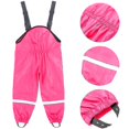 thumbnail image 1 of Unisex Children's Rain Dungarees Windproof And Waterproof Mud Trousers, 1 of 5
