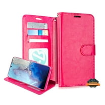 Xpression Case for Apple iPhone 11 (6.1") Wallet PU Leather Pouch with Card Slots ID Money Pocket, Stand & Strap Flip Dual Layers Phone Cover [Pink]