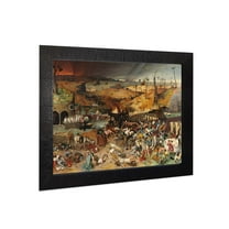 Triumph of Death Framed Print by Pieter Bruegel, World Famous Wall Art Collection, Great Wall Art for Your Kitchen or Living Room, 11x14, 2476CH