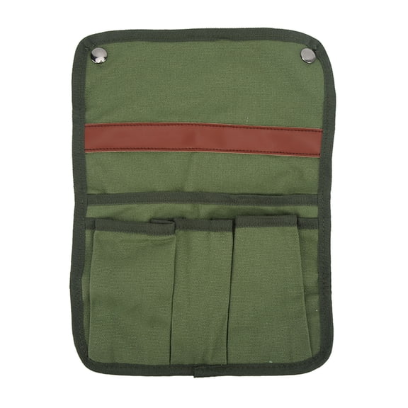 Camping Chair Side , Chair Side Hanging Bag Versatile Multi Pockets Canvas Portable For Picnic OD Green