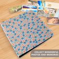 thumbnail image 4 of FORMRS 3 Ring Photo Album 4"x6" Self Adhesive Large Capacity PU Leather Cover, Small Pink Flower, 4 of 8