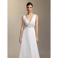 thumbnail image 2 of Vestido de novia Dazie maxi de malla de encaje sin mangas con cuello en V profundo, 2 of 6