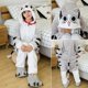 thumbnail image 1 of Totoro-Pijama de franela con dibujos de unicornio y Panda para mujer, ropa de dormir de una pieza, Mono para niños, 1 of 4