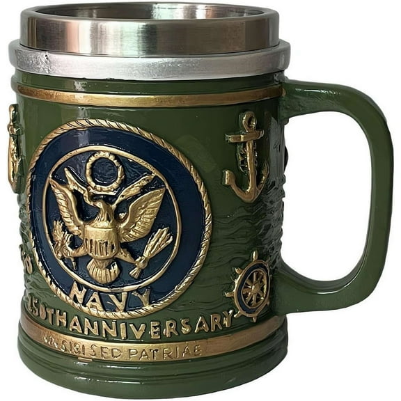 LZCKDPX 250th Anniversary Military 3D Mug, Commemorative Coffee Cup, Gift for Veteran & Military Fun Collectibles, 13oz Capacity,Army