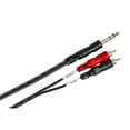 thumbnail image 6 of Hosa Technology 2x 6.6' (2M) Stereo 1/4" Male to Two RCA Male Y-Cable, 6 of 6