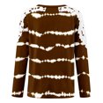 thumbnail image 5 of Long Sleeve Going Out Tops For Women Pink Fall Tops Summer Casual Long Sleeve Blouse Round Neck Lace Sweatshirt, 5 of 5
