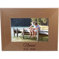 Nonno EST. 2018 4-inch x 6-Inch Wood Picture Frame