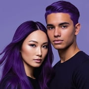 Splat Original Complete Kit, Semi-Permanent Hair Dye with Bleach, Purple Desire