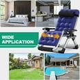 thumbnail image 6 of MOPHOTO Oversized Zero Gravity Chair Support 440bls, 24In XL Lawn Recliner, Reclining Patio Lounger Chair, Folding Portable Chaise with Detachable Soft Cushion, Cup Holder, Headrest, 6 of 9
