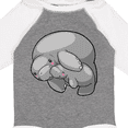 thumbnail image 4 of Inktastic Cute Manatee Family Boys or Girls Long Sleeve Baby Bodysuit, 4 of 5