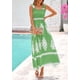 thumbnail image 3 of Vestido PRETTYGARDEN 2025 sin mangas con escote cuadrado y estampado floral M - M, 3 of 8