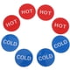 thumbnail image 2 of GOOHOCHY 4 pares Pegatizas de agua fría y caliente Etiquetas de grifo adhesivo para el baño y la cocina Señales de indicadores rojos azul, 2 of 7