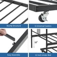 thumbnail image 2 of AKDSteel Metal Daybed With Steel Slat Support And Arched Headboard, Perfect For Living Room Or Bedroom, 2 of 9