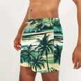 thumbnail image 5 of guisaled Mens Bathing Suits Mens Swim Shorts Quick Dry Elastic Waisted Swim Trunks Summer 7 Inch Beach Shorts Loose Fit Hawaii Graphic Boardshorts, 5 of 6
