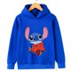 thumbnail image 3 of Sudadera con capucha para niños con estampado de Stitch, estilo kawaii, moda, anime, manga, dibujos animados, ropa informal para niñas y niños, 3 of 5