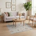 thumbnail image 3 of ODIKA 4'x6' Cream and Taupe Abstract Design Washable Area Rug Modern Geometric Pattern with Shapes for Bedroom, Reading Nook, Pet Friendly & Non-Shedding, 3 of 7