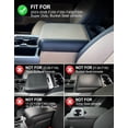thumbnail image 6 of KBH Center Console Cover for Ford F250 F350 F450 F550 Super Duty 2023-2026, Black Leather Arm Rest Lid Box Covering Cushion Pad for Ford Accessories (Bucket Seat Only), 6 of 8