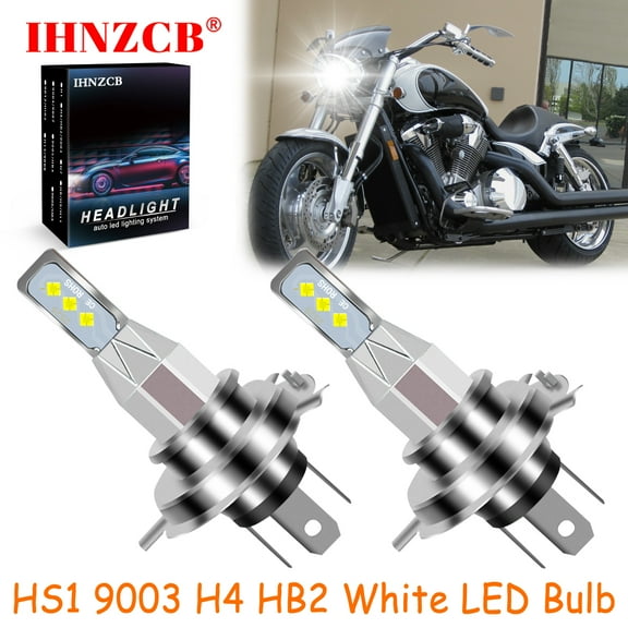 IHNZCB for Honda VTX1800C VTX1800R/S/T 2002-2008 2X HS1 9003 H4 HB2 LED Headlights Bulb 55W White LXB,Motorcycle Light,Y69