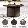thumbnail image 4 of Signature Design by Ashley Paradise Trail Round Fire Pit Table in Medium Brown, 4 of 12