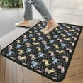 thumbnail image 4 of Black Cartoon Colorful Unicorn Pattern Door Rugs,Washable Non Slip Door Mats Indoor,Decorative Door Mats,Entry Mat Indoor for Entrance,Bedroom,Kitchen,Bathroom,30"x17", 4 of 6