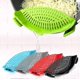 thumbnail image 3 of Silicone Pot Strainer and Pasta Strainer, Adjustable Silicone Clip-on Strainer for Pots and Bowls, Kitchen Strainer Funnel for Food and Fruits and Veg, 3 of 3