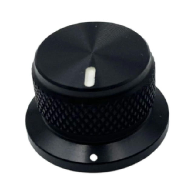 Perillas de control de potenciómetro Perilla de control de volumen y tono con llave Perillas de pedal de guitarra Perilla portátil tipo sombrero de Negro