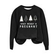 thumbnail image 2 of EGNMCR Chandails en Molleton à Capuche pour Femmes, Chandails en Molleton pour Femmes, Chandail à Capuchon Décontracté à Manches Longues pour Femmes, Col Rond Imprimé de Noël Lettres Ample Mode Chandail en Molleton Blouse pour Femmes, 2 of 4