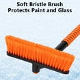 thumbnail image 5 of HongHeng 2in1 Car Snow Ice Scraper Brush for Car SUV Trucks Detachable Snow Scraper with Foam Grip PVC Brush for Car Windshield, 5 of 6
