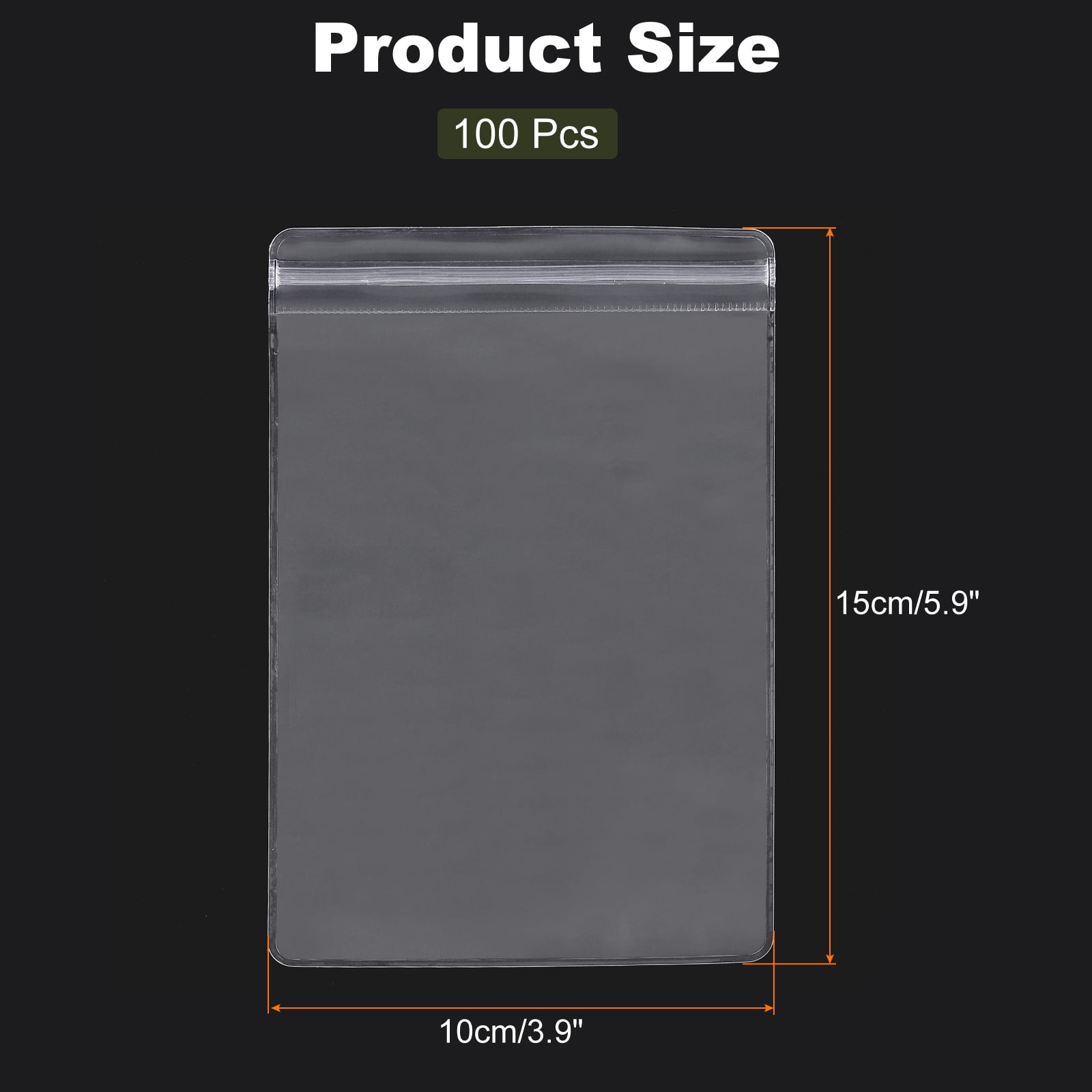 Unique Bargains Jewelry Bags Self Seal Pouches for Necklace Ring Packaging 3.9"x5.9"