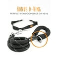 thumbnail image 5 of Mighty Paw Double Dog Leash | Dual Pet Leash with Soft, Padded Rope Handle, and Tangle-Free 360° Swivel Hook. Adjustable Length for Small or Large Dogs. Weather-Resistant Climbers’ Rope Leash, 5 of 10