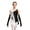 Black White, variant on Aiihoo Girls Shiny Rhinestone Mesh Figure Skating Bodysuit Dress with Gloves Ballet Gymnastics Acrobatics Lyrical Dance Latin Dress Red 6