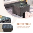 thumbnail image 5 of Ovios 3 Pieces Outdoor Furniture Wicker Patio Sectional Sofa with Side Table, 5 of 6