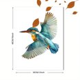 thumbnail image 3 of Kingfisher Bird Watercolor Canvas Wall Art，Apartment Home Bathroom Hallway Decor, 3 of 8