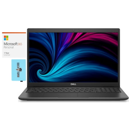 Dell Latitude 3520 Home/Business Laptop (Intel i5-1135G7 4-Core  15.6in 60Hz Full HD (1920x1080)  Intel Iris Xe  Win 11 Pro) with Microsoft 365 Personal   Dockztorm Hub
