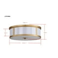thumbnail image 5 of SAFAVIEH Avery 2 Light 17 in. Dia. Drum Flush Mount, Antique Gold, 5 of 6