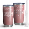 thumbnail image 2 of Mother of Groom Tumbler,Double Wall Stainless Steel Vacuum Insulated Water Botter Cups- Gifts for Bridal Shower,Bachelor Party,Bachelorette,Engagement,Wedding (20 oz, Mother of Groom), 2 of 6