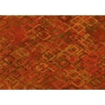 thumbnail image 1 of Ahgly Company Machine Washable Indoor Rectangle Transitional Orange Red Orange Area Rugs, 4' x 6', 1 of 7