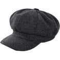 thumbnail image 3 of CoCopeaunts Octagonal Newsboy Cap Casual Vintage Painter Detective British Style Solid Hat Women Autumn Winter Warm Beret Hat, 3 of 7