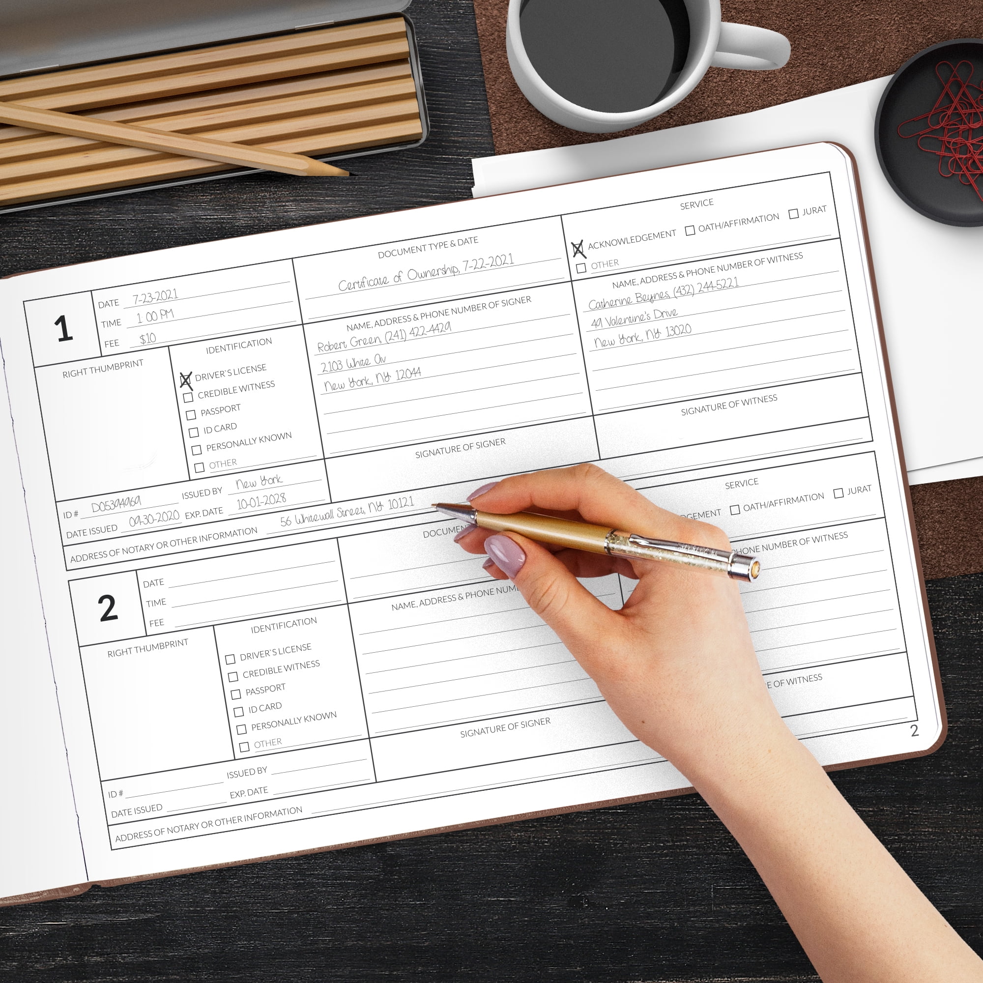 Skyline Official Notary Journal