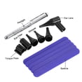 thumbnail image 4 of Kit médico profesional para examen de oído, ojo y garganta con linterna de acero inoxidable y accesorios esenciales., 4 of 6