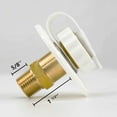 thumbnail image 5 of RV Water Inlet Connection City Water Fill Inlet Flange Brass with Check Valve RV Water Hose Connector Replacement 1/2" NPT Male City Water Fill Flange City Water Hookup for Camper (White), 5 of 6