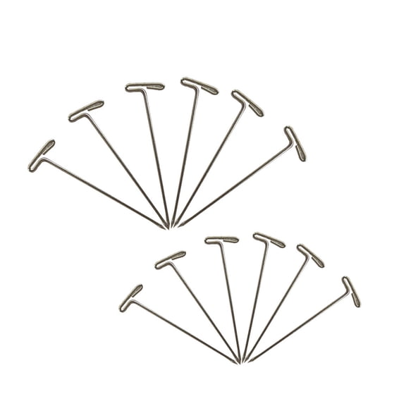 Phenofice 150Pcs T Pins Silver for Blocking and Knitting Modelling