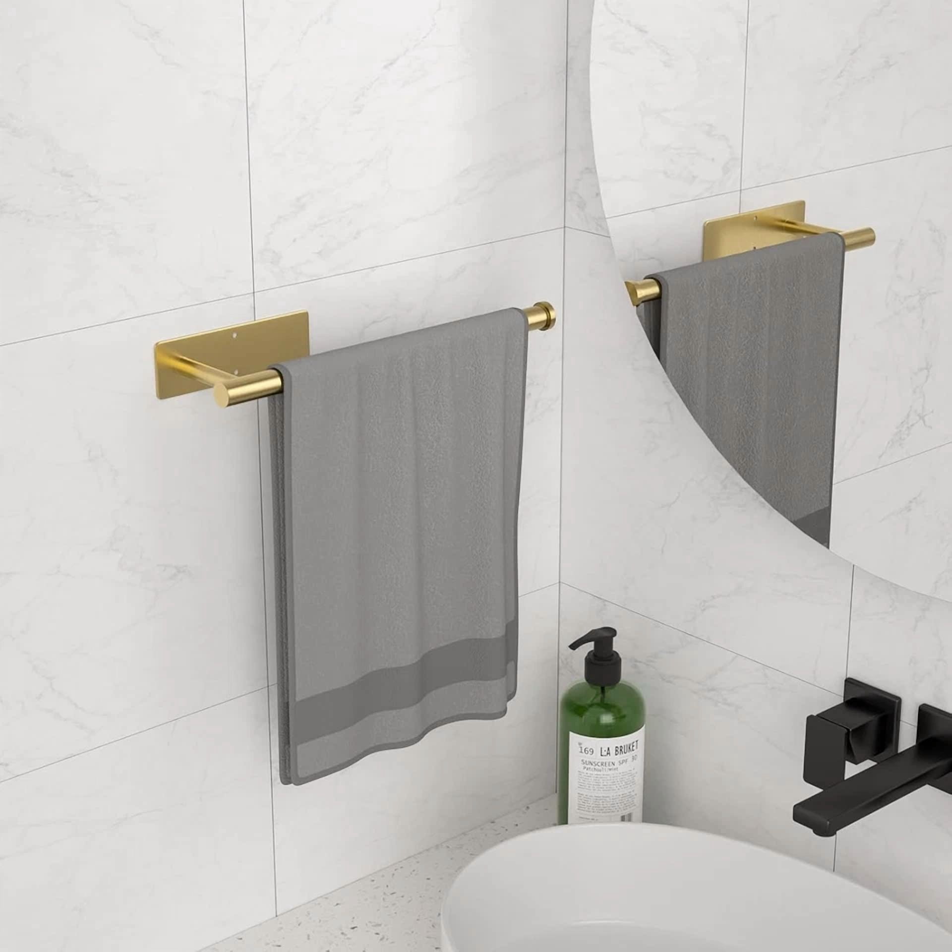 PRIME - Paper Towel Holder Under Cabinet, Self-Adhesive,No Drilling, Stainless Steel, Wa