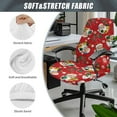 thumbnail image 6 of Renewold Vintage Christmas Office Chair Cover Santa Claus Red Decorative Rotating Chair Slipcover Stretch Soft Chair Protector Cover for Desk Computer Chair for Christmas Decor, S, 6 of 7