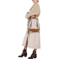 thumbnail image 2 of Michael Kors Ladies Brooklyn Medium Pebbled Leather Backpack - Ivory/Brown, 2 of 5